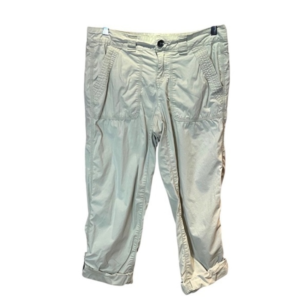 DKNY Women’s Stone Khaki Capri Roll up Pants Size 4